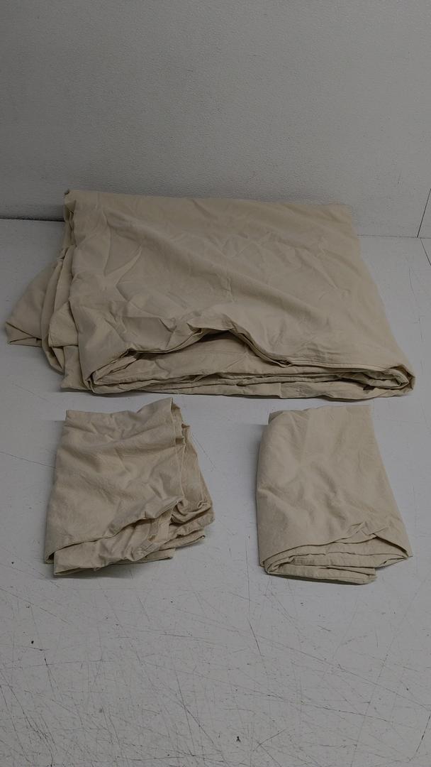 BESTOUCH  Bed Sheets Queen Beige 3Pack