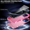 Magnetic for iPhone Air Case [Compatible with MagSafe] [Shockproof] [Heavy Duty Protection] Pocket-Friendly & Tough Non-Slip Protective Phone Cover for iPhone Air 6.5", Pink