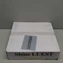 Modern LED Ceiling Light, Dimmable LED Chandelier Flush Mount Ceiling Lights, Remote Control Acrylic Ring Ceiling Lamp Fixture for Living Room Dining Room Bedroom (White, 8 Rings)