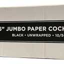 3 x 500 Count | Kingseal FSC Certified Paper Cocktail Straws, Stirrers, Unwrapped, 5.75 Inch Length x 6mm Diameter, BLACK, "Jumbo" Size, Biodegradable, Earth Friendly, Bulk Pack - 1 Box of 500