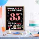 Joycard 35th Birthday Card with Envelope, 35th Birthday Decorations for Women, 35th Birthday Gifts for Her, Happy Birthday Cards for 35 Year Old Daughter, Back in 1991