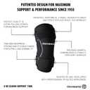 Rehband X-RX Elbow Support, 1 piece, elbow compression 7mm neoprene, weighltifting workout, Colour:Black, Size:Large, Side:Left