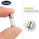 2 x 520mm 1A Fast-Blow Glass Fuse 250V 1 Amp Fuse F1AL250V 20PCS Automotive Fuses Assortment Kit Cartridge Fuse