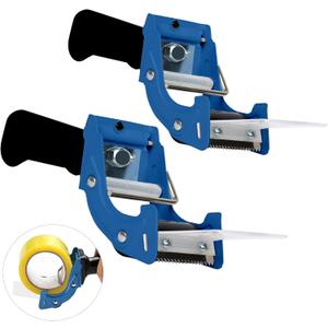 Stedan 2 Pack Packing Tape Dispenser Gun, Rapid Replace 2inch/50mm Lightweight Ergonomic Industrial Handheld Heavy Duty Tape Cutter for Carton Sealing, Moving, Shipping