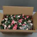 8Pcs x 8.2FT Artificial Flower Garland Floral Rose Vine Decor, Pink Flower
PONKING Fake Rose Vine Flowers, Hanging Faux Roses String for Wedding Birthday Party Room Mantle Arch Wall Decoration