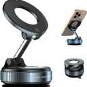 2026 Upgraded Vacuum Magnetic Phone Holder for Magsafe, 108+ LBS Ultra Suction & 3000GF Grip, 360 Adjustable Folding Car Mount for iPhone 17 16 15 14 & Android - Gym, Mirror, Smooth Surface Stand