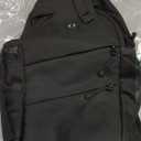 Pritent Crossbody Bags for Women Men Trendy Sling Bag Backpack Casual Chest Bag with Convertible Shoulder Strap (Medium, Black)