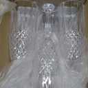 12 Pcs Plastic Champagne Flutes, 7 Oz Acrylic White Champagne Flutes, Plastic Goblets Champagne Glasses for Wedding Bridal Shower Bars Party(Clear)