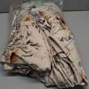 RYB HOME Botanical Velvet Curtains for Living Room Bedroom, Vintage Soft Thermal Insulated Back Tab Floral Velvet Drapes for Home Decoration, Cream, 52 x 84 inches, 2 Panels Set