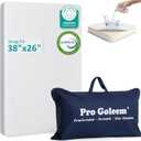 Pro Goleem Waterproof Pack and Play Mattress 38"x26" for Babies White