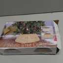 Blissun Fabric Christmas Tree Collar, Xmas Tree Ring, Willow Christmas Tree Skirt for Christmas Tree Decorations (Concrete Gold)