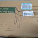 KPWACD 3-in-1 Elevated Dog Bowls Mess Proof Raised Slow Feeder Dog Bowls, 4 Height Adjustable Stand Licking Plate with 2 56oz Stainless Steel Doggy Food Dish for Small Medium Large Pets