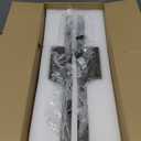 EDISHINE 2 Pack LED Outdoor Wall Lights Dimmable, 15.7" Rectangular Modern Exterior Wall Light, 3CCT, Iron & PC, IP65 Waterproof Outdoor Wall Sconce for Patio, Corridor, Oil Rubbed Bronze