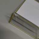 24 Pack Gold Picture Frames 4 x 6 Inch Clear Acrylic Sign Holders Double Sided Display Frames Bulk with Stand 2 mm Gold Border for Table Numbers Wedding Party (Horizontal, Vertical)