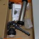 Churro Maker Machine, Stainless Steel Churros Gun Kit, 3-in-1 Multifunctional Cookie Press Hollow Churro with Piping Bag, 7 Piping Nozzles, 9 Cookie Discs & 2 Brushes, Easy to Clean (Black)