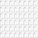 TUZAZO 48 Pack 4 Oz Plastic Jars with White Lids, 4oz Small Plastic Containers with Lids for Cosmetic Makeup Beauty Products, Slime, Sample, Travel, BPA Free | Wide Mouth | Refillable