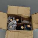 Assorted Blue Glass Bottles with Corks, 6 Pack, 2.5in X 9in, 16oz