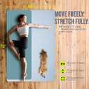 Gogokiwi Large Yoga Mat (6'x4') 1/4" & 1/2" Thick Exercise Mats for Home Workout, Extra Wide Workout Mats for Home Gym, Yoga, Pilates, Stretching, Floor & More