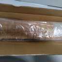 LazBlinds No Drill Bamboo Roman Shades, 27.5" W x 64" H, Malay Oak