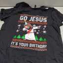 Christmas Go Jesus Its Your Birthday Dab Ugly Xmas Boys Kids T-Shirt Size XL