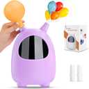 Balloon Pump Electric, SPLAKS Balloons Inflator Air Pump Portable Balloon Blower for Garland Arch, Party Decoration (Purple)