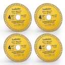 4-Pack 4-1/2 Inch Electro Plated Diamond Grinding Wheel - Heavy Duty Indestructible Disc for Angle Grinder, Multi Material Cutting Blades for Metal, Tile, Stone and Concrete