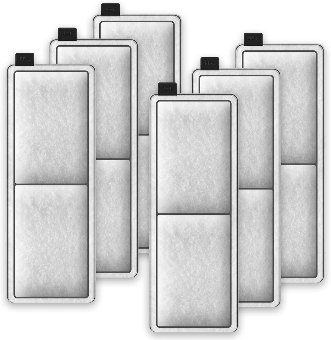 6-Pack Fish Tank Aquarium Filters Replacement for Top Fin RF-L Large Retreat Filter Cartridges