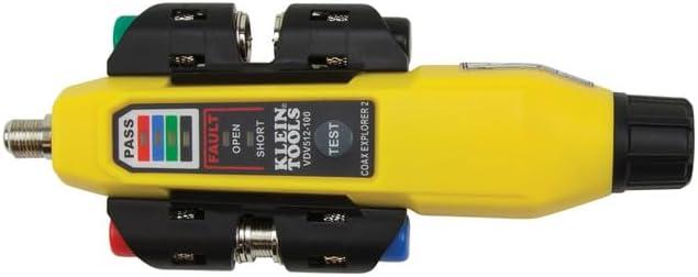 Klein Tools VDV512-101 Explorer 2 Coax Tester Kit, Includes Cable Tester / Wire Tracer / Coax Mapper with Remotes to Test up to 4 Locations