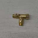 High Flow Solid Metal 2 Way  Type Garden Hose Splitter with Shut-Off Valves, 360 Degree Rotation 3/4" Spigot Faucet Connectors with 2 Extra Silicone Washers