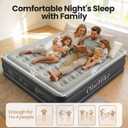 OlarHike King Size Air Mattress with Built-in Pump, 18" Extra-Wide Raised Inflatable Air Bed for Home and Guests, Heavy-Duty Support for 2-4 Sleepers Up to 750 lbs