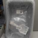 kathson Open Small Cat Litter Box with High Side,Anti-Splashing Kitten Litter Pan,Semi-Enclosed Removable Kitty Cat Toilet with Litter Sifting Scoop for Boxes Easy to Clean No Odor-Grey