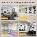 LOAAO Home Gym Mirror, 48"x24"-2 PCS Gym Mirrors for Wall, Frameless, Tempered Glass, Large Workout Mirrors for Home Gym, Dance Studio, Yoga Room, Garage Gym