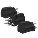 3 PCS NEMA 6-15P to 5-15R Power Adapter | Compact lightweight body, secure grounded contact, pure copper wiring, durable housing