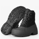 Furuian Winter Boots for Men Waterproof Insulated Snow Boots for Men Non Slip Hiking Duck Boot Mens Fur-Lined Winter Shoes, Size 9.5