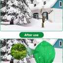 LCHUANG 2Pack Winter Plant Covers Freeze Protection - 71" x 63" Large Thickened Frost Blankets for Plants Fruit Tree Shrubs Cloth Protector Drawstring Bags Jacket for Outdoor Plants (3.2 oz/yd)