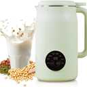 8-in1 Multifunction 40oz Nut Milk Maker Blender for Homemade Soy, Almond, Oat, Coconut, Plant Based Milks and Non-Dairy Beverages. Delayed Start, Automatic Cleaning, Boils Water, Keeps Drinks Warm.