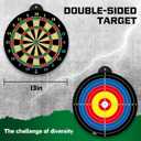 Dart Board - 12pcs Magnetic Darts - Excellent Indoor Game and Party Games - Gifts for 5 6 7 8 9 10 11 12 Year Old Boy Kids
