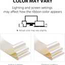 LaRibbons Ivory Satin Ribbon 3 Inch x 10 Yards Double Fcaed Continuous Ivory Ribbon for Flower Bouquet, Chair Sashes, Baby Shower, Garland, Gift Wrapping, Craft Project