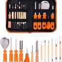 Professional Fruit Carving Tool Kit Vegetable Food Ceramic & Pottery Tools Woodwork Peeling Tools Set Pottery & Clay Sculpting Tools 13 Pieces Halloween Decor