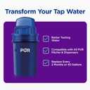 PUR Water Pitcher & Dispenser Replacement Filter 4-Pack, Genuine PUR Water Filter, 2-in-1 Powerful and Faster Filtration, 8-Month Value, Blue (PPF900Z4)