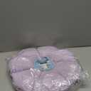 Cat Cone Collar, Cute Waterproof Cat Recovery Collar, Anti-Bite Lick Wound Healing Safety Elizabethan e Collar for Cats, Purple Flower All-Season Style (M)