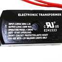 Ironsmith Lighting Products 150 Watt Dimmable Halogen Lamp Transformer - Plastic Material, Halogen, Xenon, Krypton Type Light Bulbs Support - Short Circuit Protected with Auto Restart