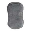 Mila Millie Water Resistant Removable Cover for Newborn Lounger | Minky Sensory Touch Slipcover for Baby Floor Seat | Premium Quality Soft Wipeable Fabric | Hypoallergenic (Stone)