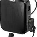 TONOR Voice Amplifier for Teachers, 15W Bluetooth Voice Amplifier with Wireless Headset Mic, Portable Megaphone Speaker Rechargeable PA System for Teaching, Training, Speaking, Fitness Instructors K11