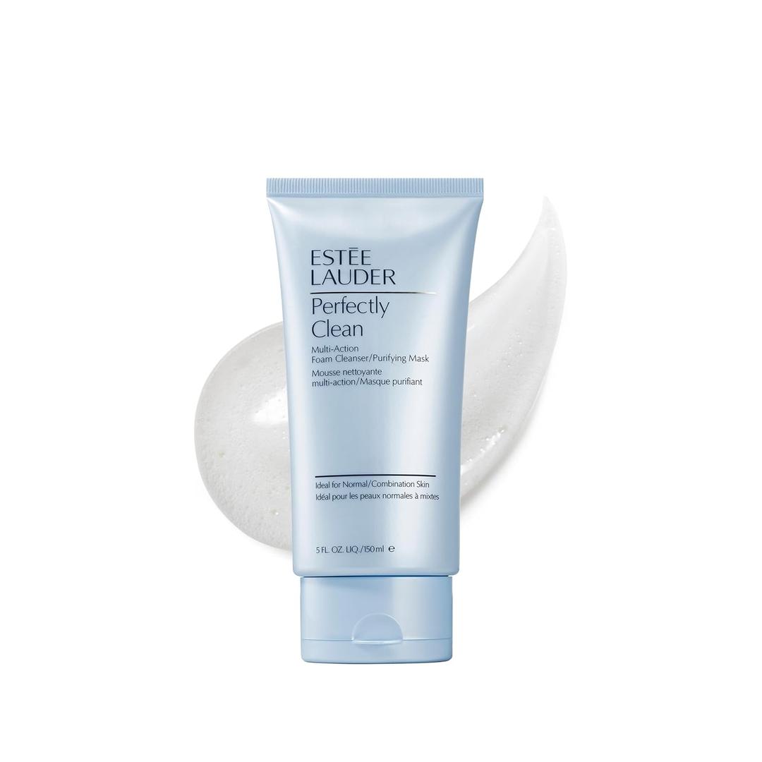 Este Lauder Perfectly Clean Multi-Action Foaming Face Wash Cleanser/Purifying Face Mask, 5.0 fl oz.