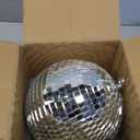 Alytimes Mirror Disco Ball - 8-Inch Cool and Fun Silver Hanging Party Disco Ball Big Party Decorations, Party Design