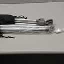 2 Pack X Frame Banner Stand Fits Any Banner Adjustable Size 23"X63" to 32"X78" with Portable Retractable Carrying Bag, Customize Stand for Trade Show Exhibition Market and Store Display, Silver