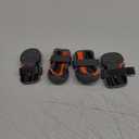 Dog Shoes,Mesh Breathable Dog Boots for Walking Running Hiking,Soft Non-Slip Rugged Rubber Sole Dog Booties with Adjustable Straps 4Pcs,Orange-Size3