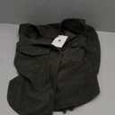 Kwoki Women's Corduroy Jackets Casual Long Sleeve Button Down Shirt Jacket Shacket Fashion Trendy Blazer Tops with Pockets S