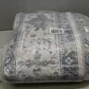 RELEANY Washable Area Rug, 5'x7', Grey/White/Beige